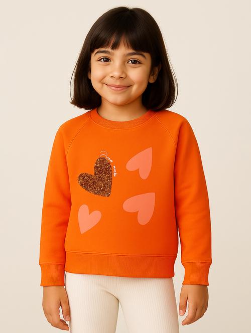 Girls Printed Long Sleeves Regular Fit Sweatshirt - 22724098 - Very Small Image - 1