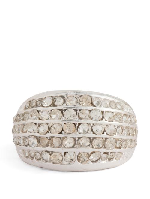 elegant studded silver ring - 23982 - Very Small Image - 1