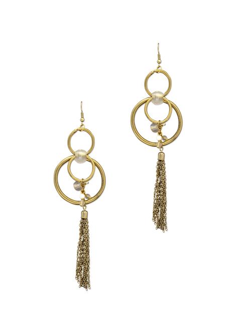 circular chain earring - 25180 - Very Small Image - 1