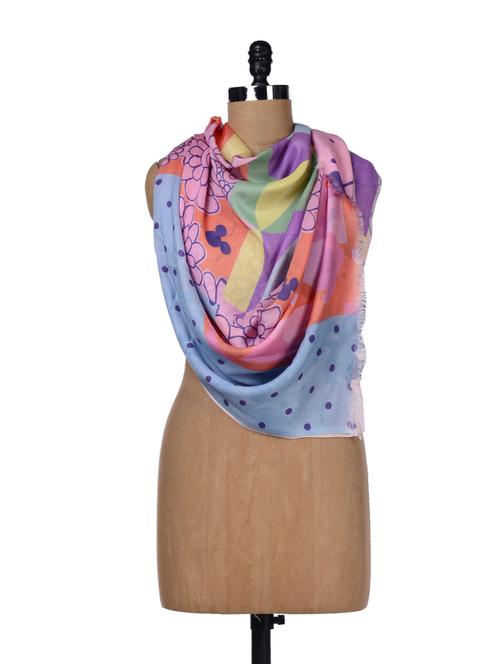 Vibrant Diney Print Scarf - 25891 - Very Small Image - 1