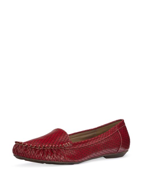 Textured Red Loafers - 26669 - Very Small Image - 1