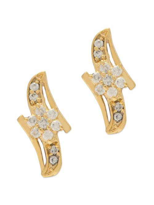 classic floral gold earrings - 28282 - Very Small Image - 1