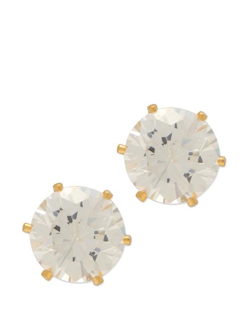 white crystalline circular studs - 28289 - Very Small Image - 1