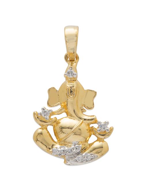 gold ganesha pendant - 28451 - Very Small Image - 1
