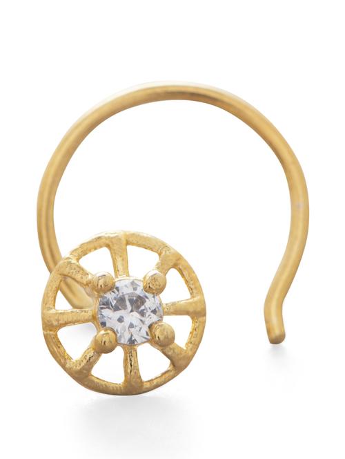 elegant gold nose ring - 28457 - Very Small Image - 1
