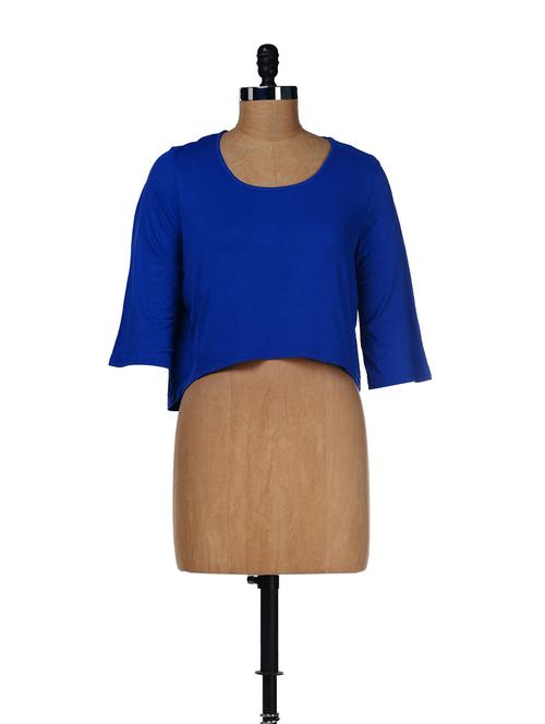 blue stylish cropped top - 28697 - Very Small Image - 1