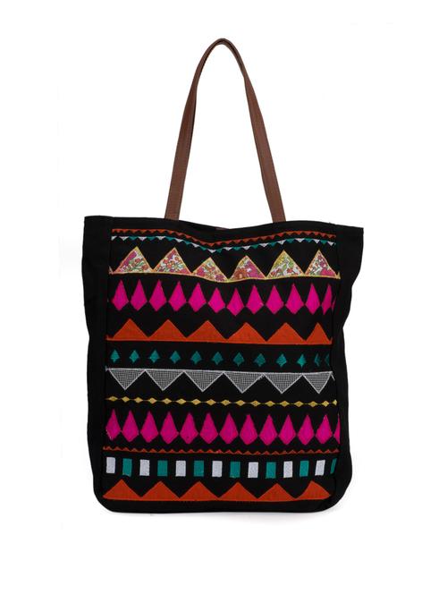 multi coloured patchwork canvas bag - 28941 - Very Small Image - 1
