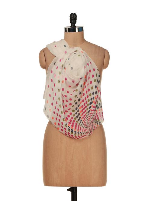 cute polka dotted scarf - 31682 - Very Small Image - 1