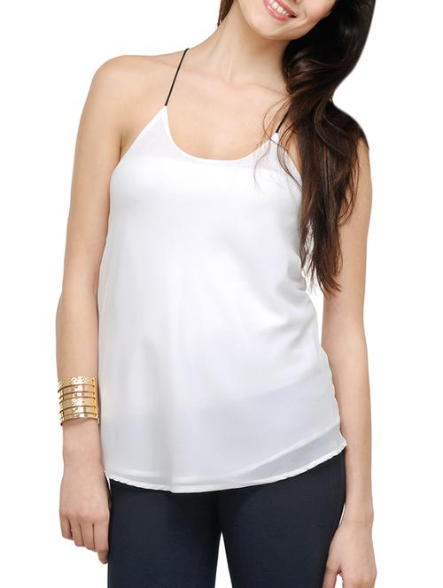 trendy white string top - 32996 - Very Small Image - 1