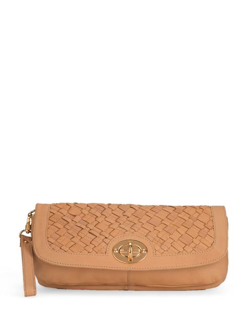 textured peach clutch - 35695 - Very Small Image - 1