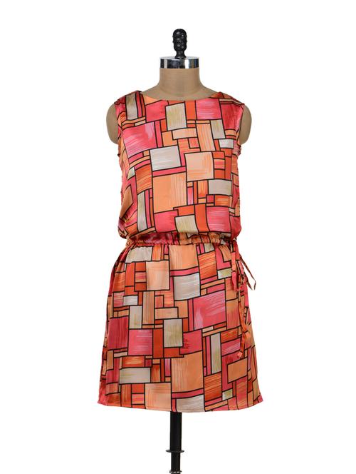 abstract print dress - 38977 - Very Small Image - 1