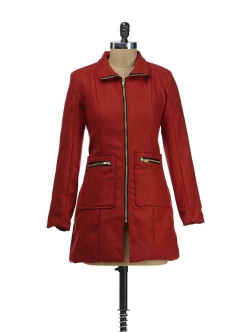 raving red zippered jacket - 40743 - Very Small Image - 1