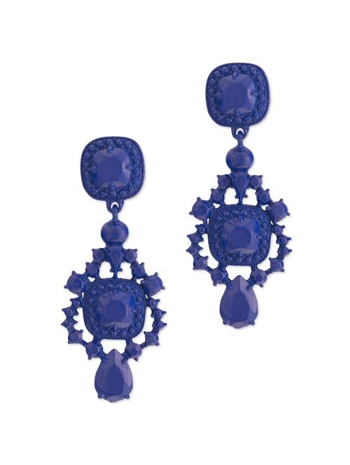 blue charm earrings - 42884 - Very Small Image - 1