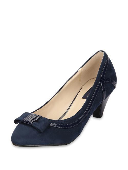 suede navy blue heels - 43712 - Very Small Image - 1