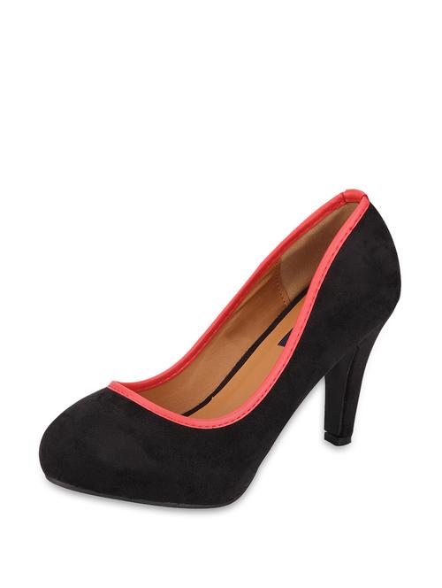 sleek black pumps with a dash of red - 43723 - Very Small Image - 1