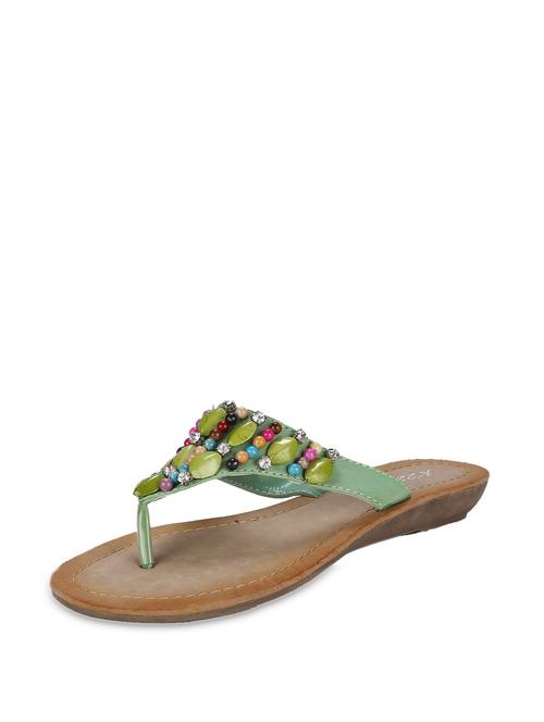 mint green beaded sandals - 44078 - Very Small Image - 1