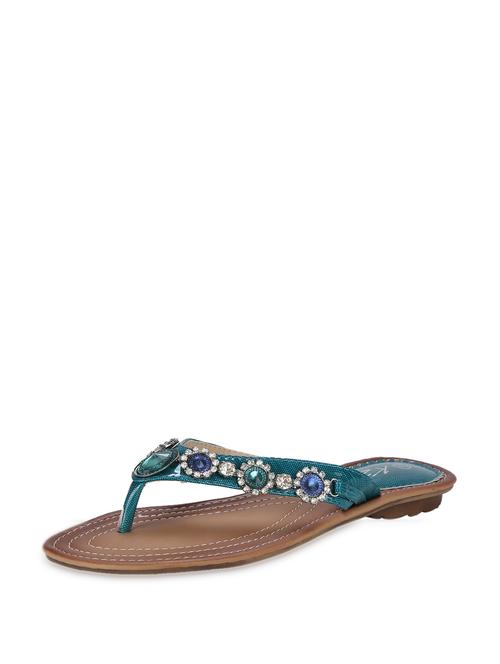 blue stones studded flats - 44086 - Very Small Image - 1