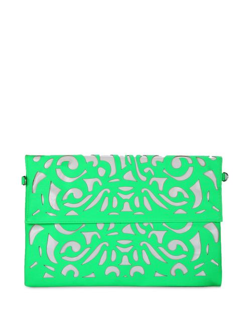 oversized green cutwork clutch - 44925 - Very Small Image - 1