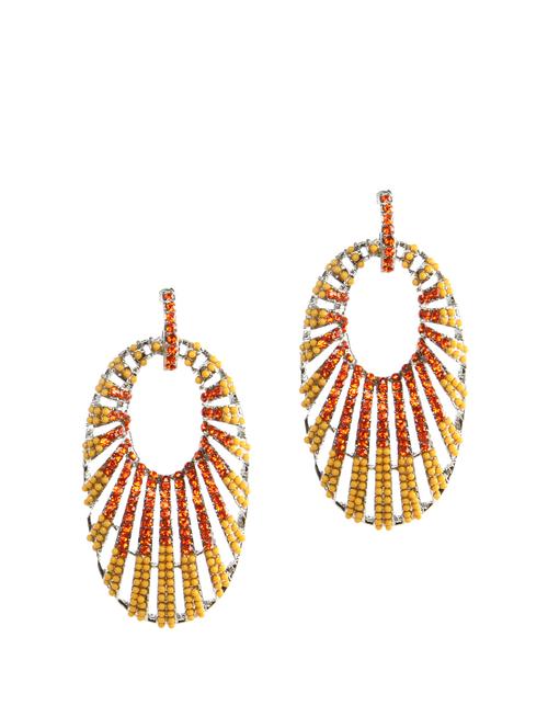 yellow & orange oval danglers - 46306 - Very Small Image - 1