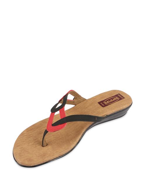 elegant black & coral flip flops - 46458 - Very Small Image - 1