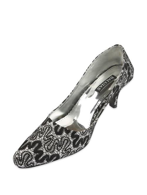 stylish black & silver ballerinas - 46473 - Very Small Image - 1