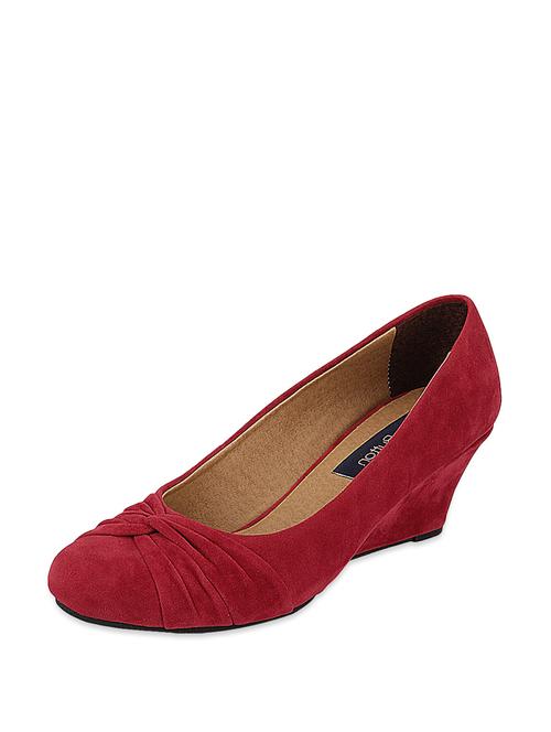 Red Suede Wedges - 47136 - Very Small Image - 1