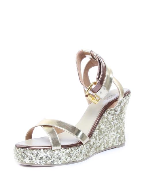 sequin work golden glitter wedges - 47903 - Very Small Image - 1