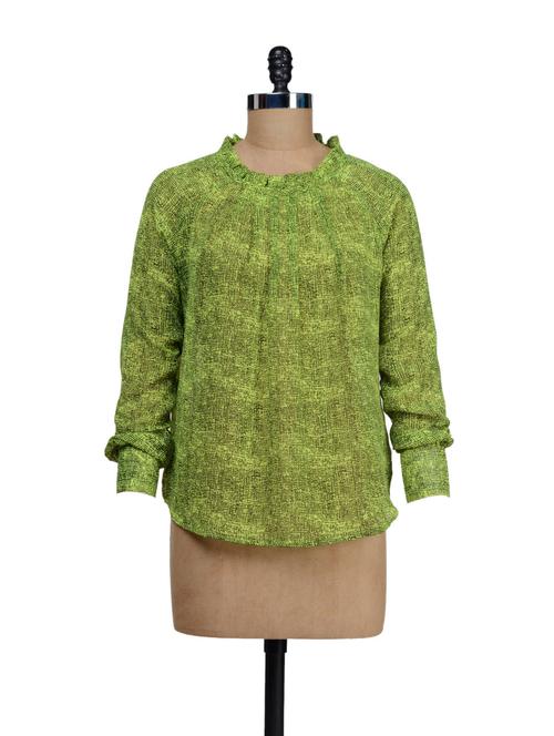 neon green sheer top - 48360 - Very Small Image - 1