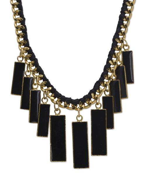 black & gold choco bars neckpiece - 48739 - Very Small Image - 1