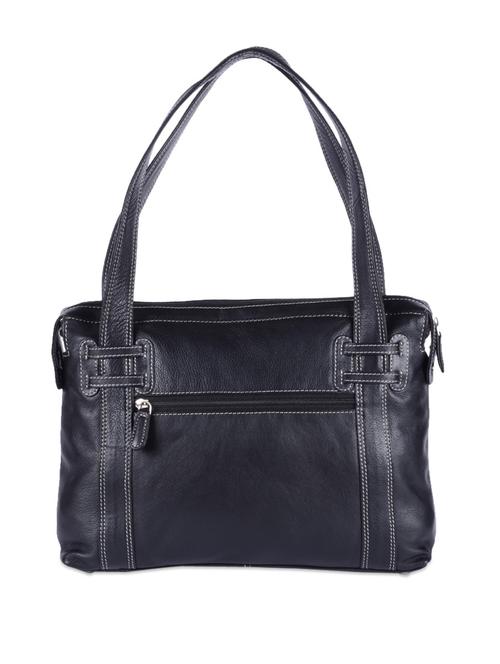 black leather tote bag - 50151 - Very Small Image - 1