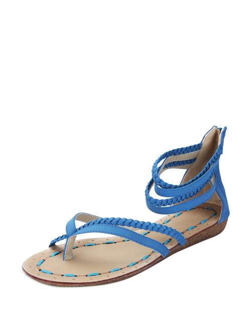 zippered blue sandals - 50952 - Very Small Image - 1