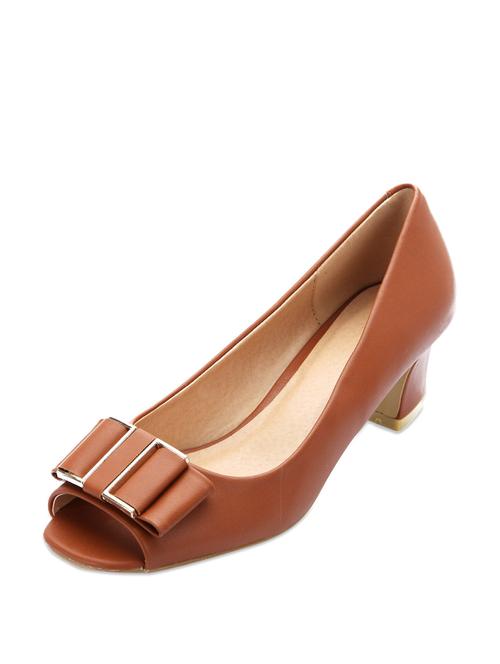 classic brown peep toes - 50996 - Very Small Image - 1