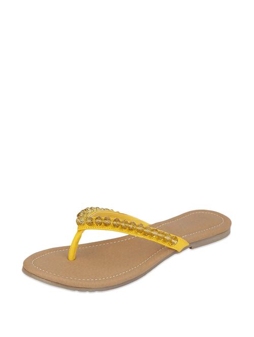 yellow beaded flats - 51284 - Very Small Image - 1