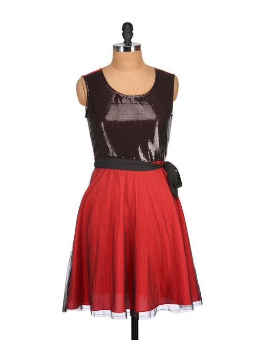 red&black sequins dress - 53985 - Very Small Image - 1