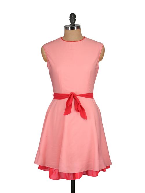 layered peach dress - 54008 - Very Small Image - 1