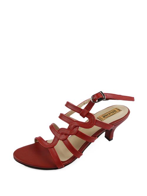 maroon strappy sandals - 54798 - Very Small Image - 1