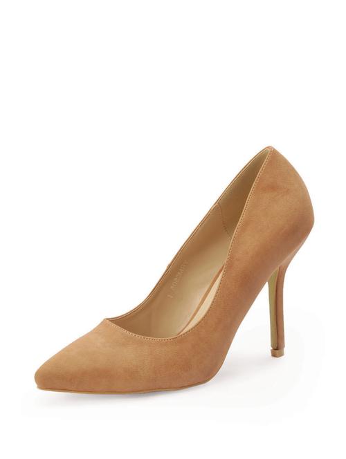pheddies tan pointed toe pumps - 54907 - Very Small Image - 1