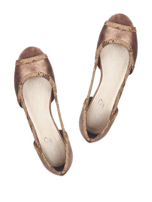 Bronze Peep Toe sandals - 55191 - Very Small Image - 1