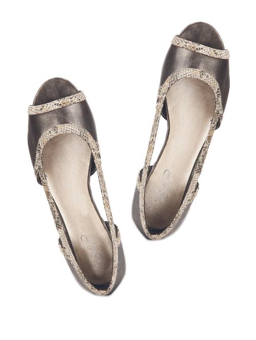 Grey Peep Toe sandals - 55192 - Very Small Image - 1