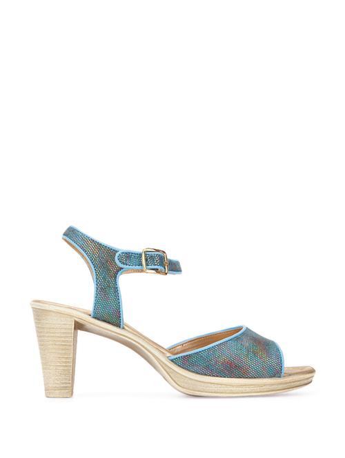 Blue ankle strap sandal - 55198 - Very Small Image - 1