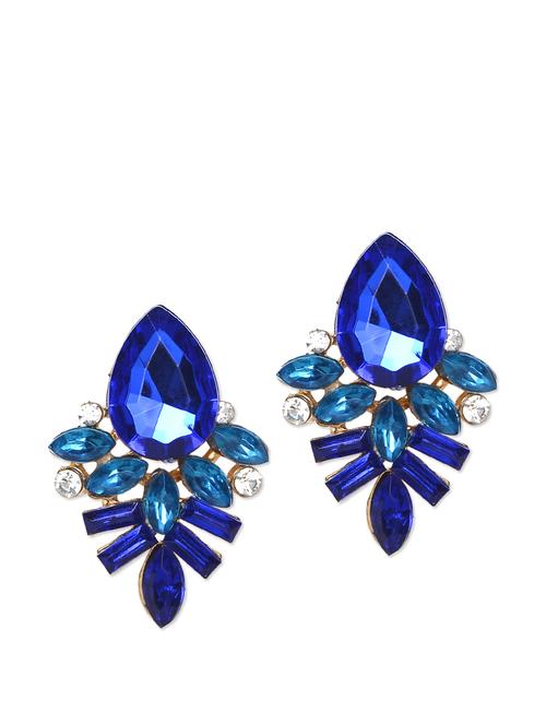 blue stone earrings - 55917 - Very Small Image - 1