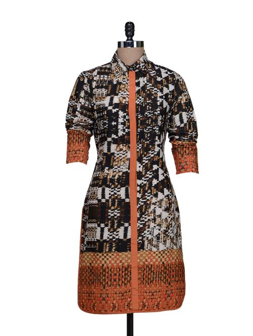 printed shirt dress - 56587 - Very Small Image - 1