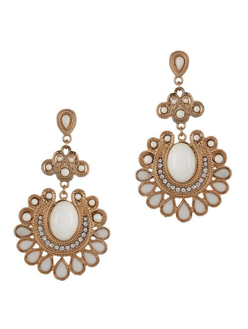 Delicate Gold Drop Earrings - 56939 - Very Small Image - 1
