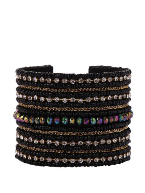 black beaded handcuff - 57388 - Very Small Image - 1