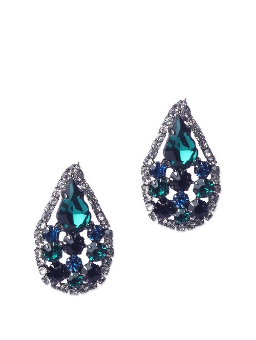 Emerald Stud Earrings - 58722 - Very Small Image - 1