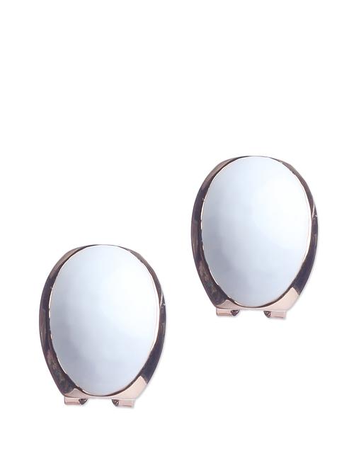 White stud Earrings - 58799 - Very Small Image - 1