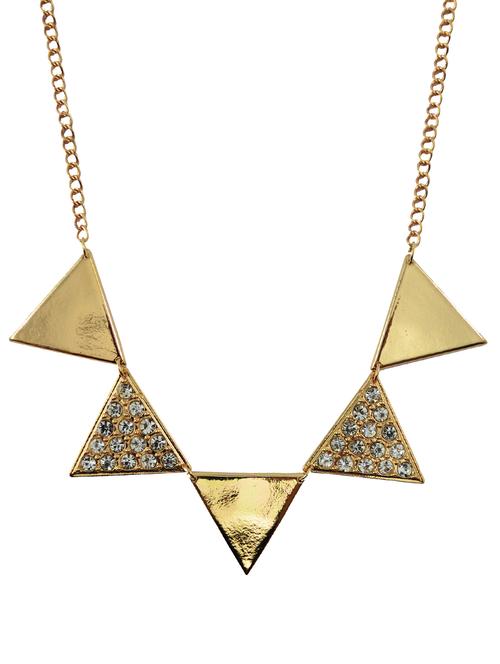 geometric triangle necklace - 59183 - Very Small Image - 1
