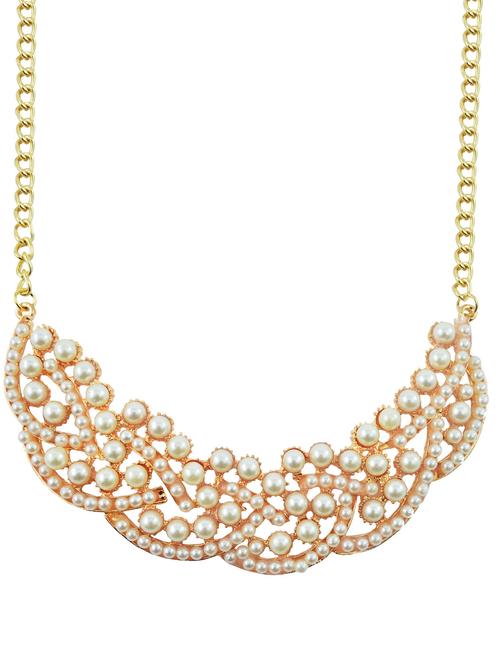 Pearl Statement Necklace - 59196 - Very Small Image - 1