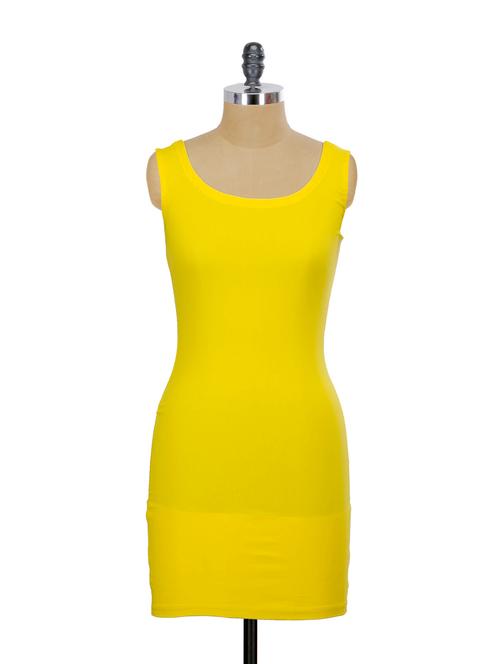 yellow bodycon dress - 60556 - Very Small Image - 1