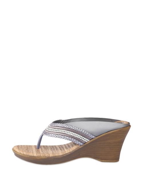 Ethnic Grey Sandals - 61056 - Very Small Image - 1